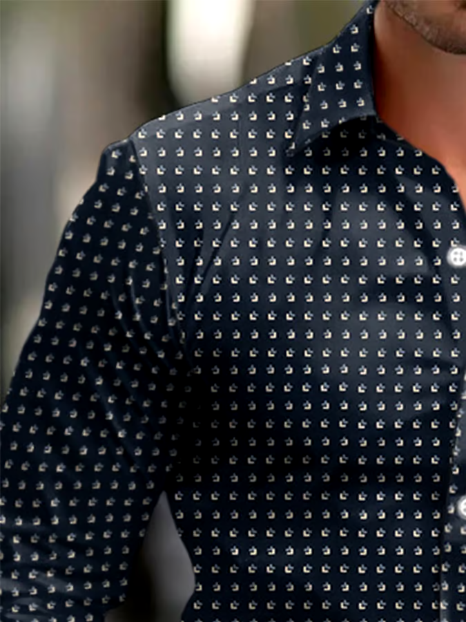 Men's Business Style Simple Shirt