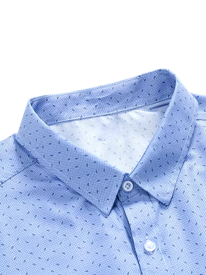 Men's Geometric Business Casual Shirt