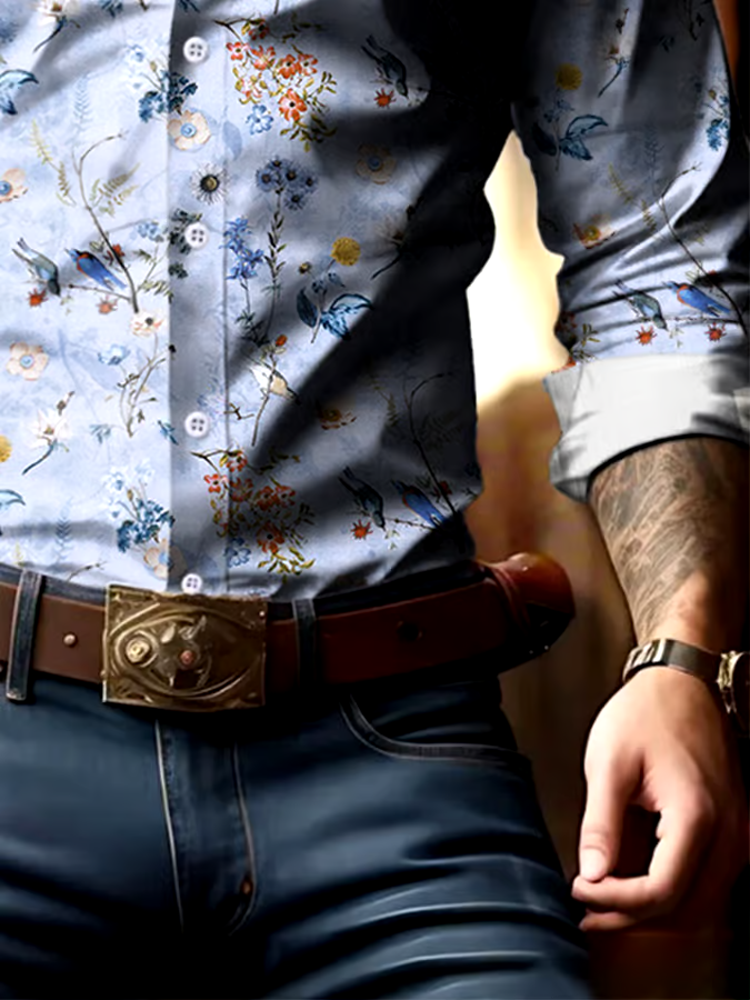 Men's Business Style Simple Shirt