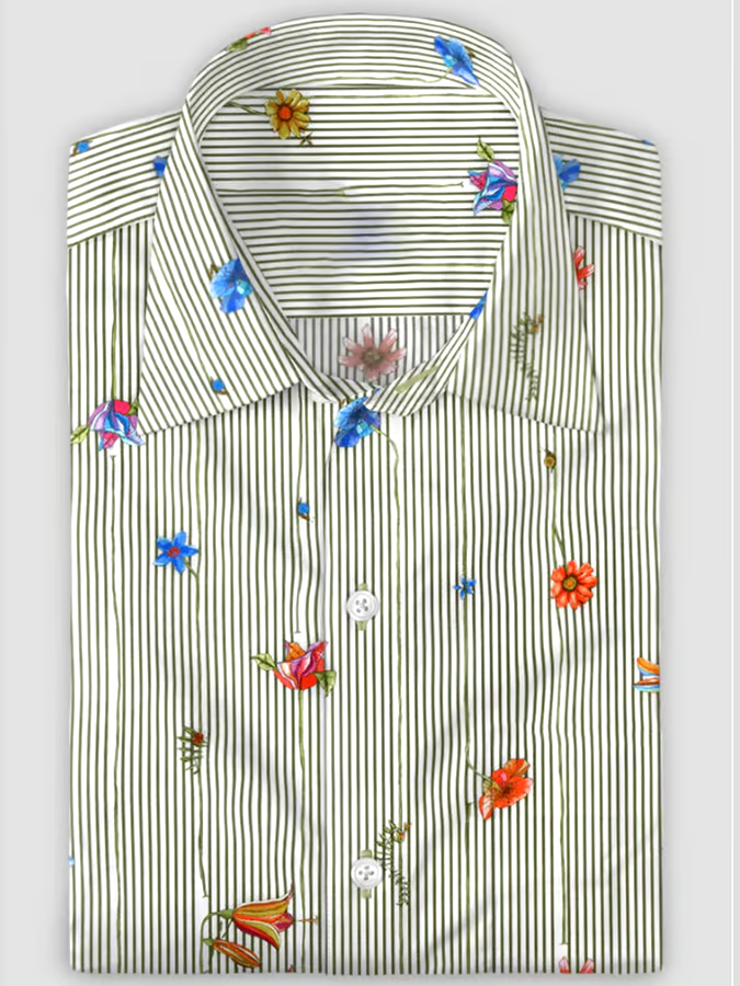 Men's Business Style Simple Shirt