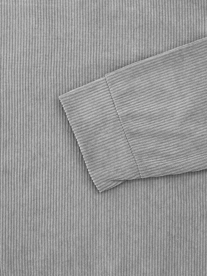 Men's Corduroy Round Neck Long Sleeve Casual Sweatshirt