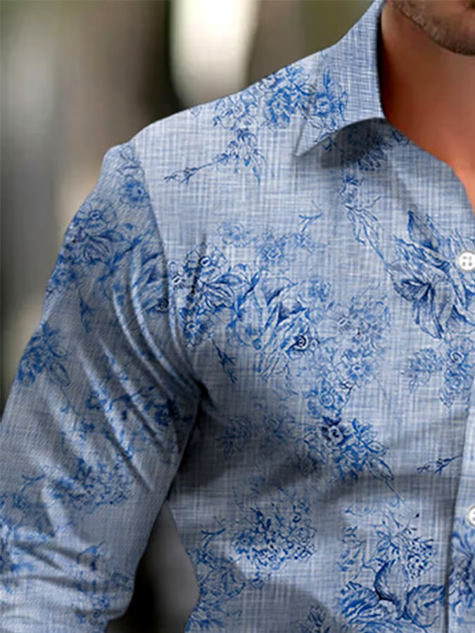 Men's Business Style Simple Shirt