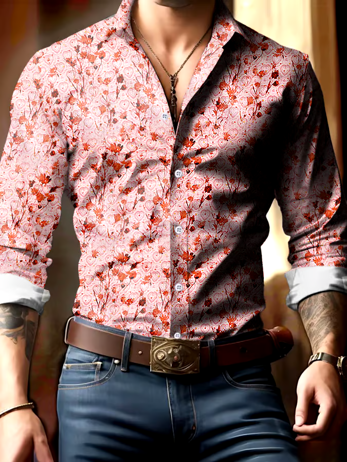 Men's Business Style Simple Shirt