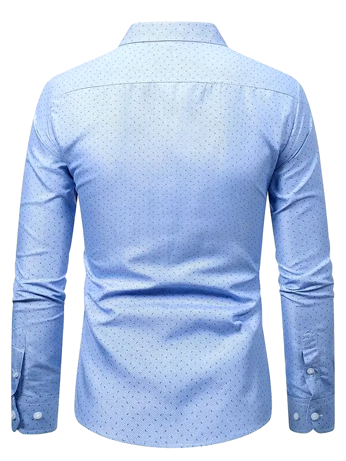 Men's Geometric Business Casual Shirt