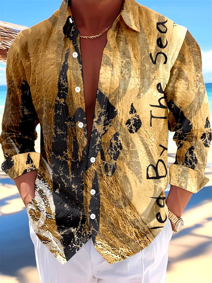 Men's Hawaiian Long Sleeve Shirt