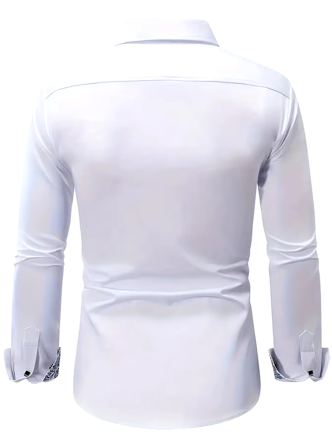 Men's Geometric Business Casual Shirt