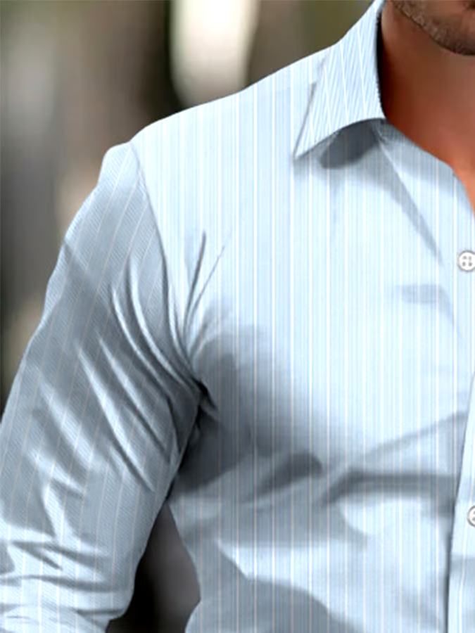 Men's Business Style Simple Shirt