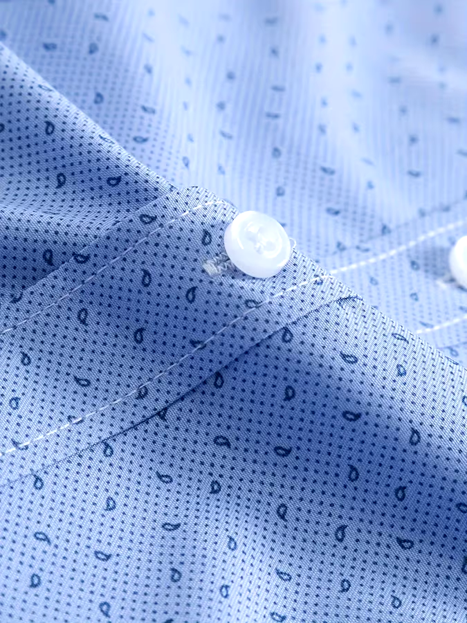 Men's Geometric Business Casual Shirt