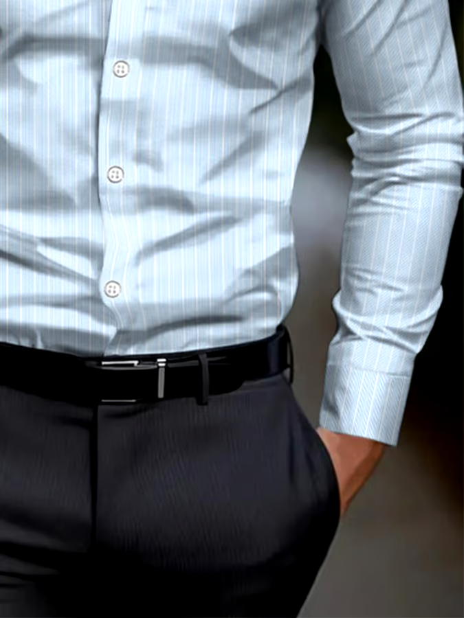 Men's Business Style Simple Shirt