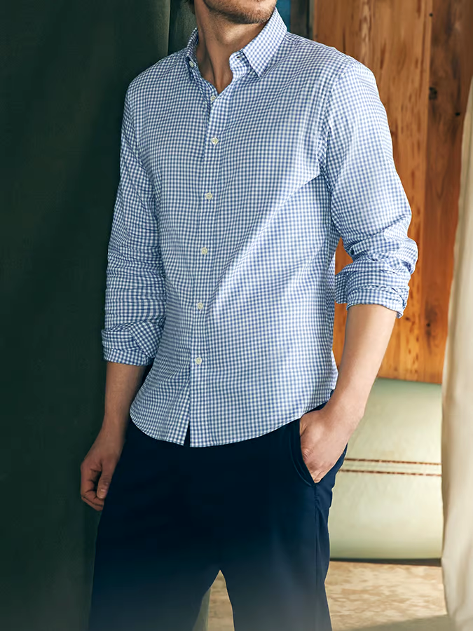 Men's Plaid Business Casual Shirt