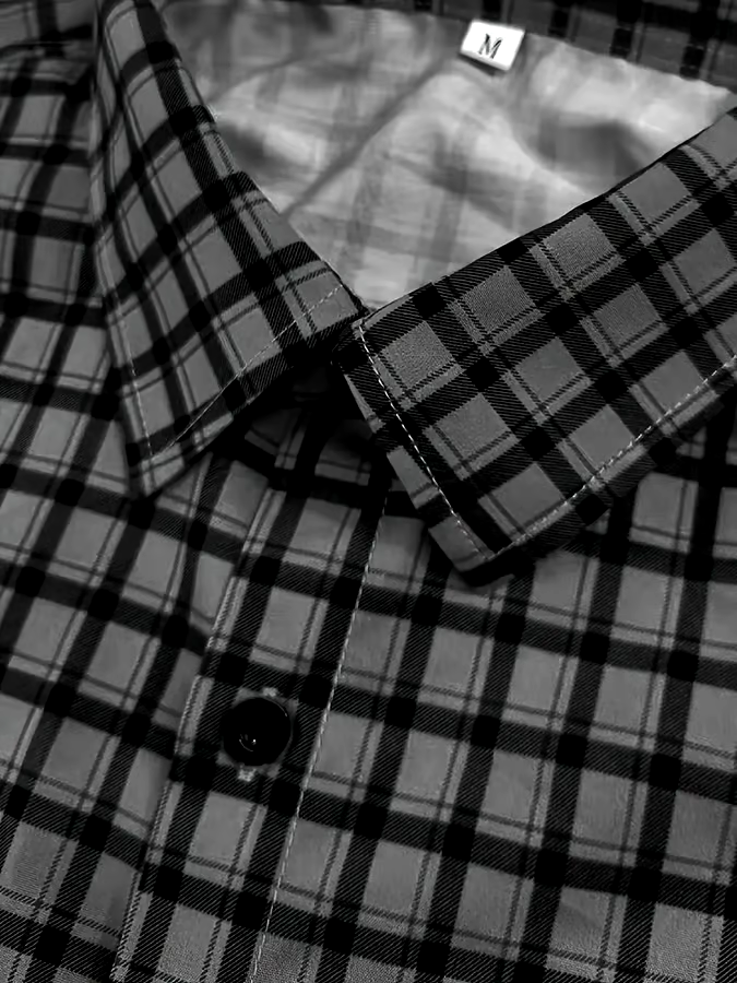 Men's Plaid Business Casual Shirt