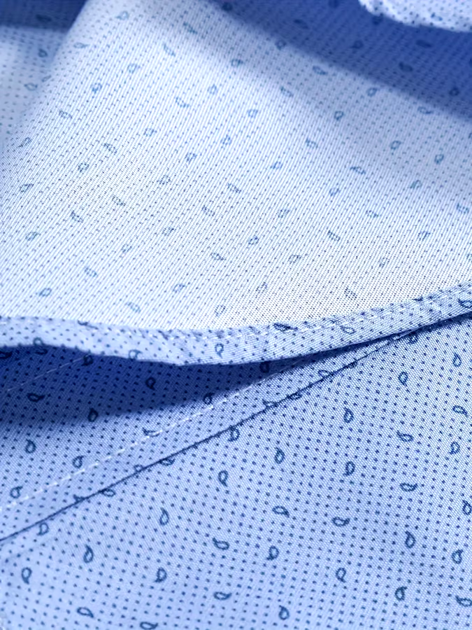 Men's Geometric Business Casual Shirt